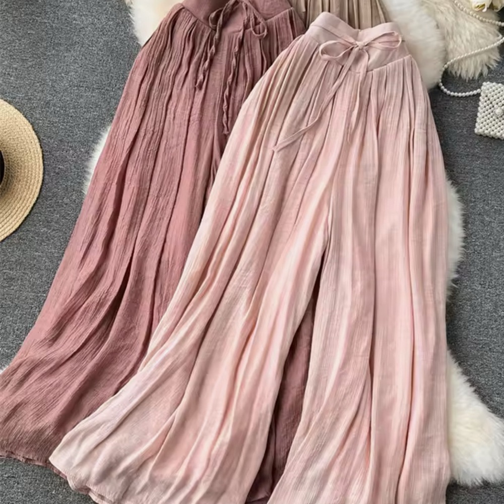 Flowy wide leg rose pant